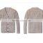 Custom 100% cotton long thick knitted sweater men cardigan sweater