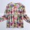 Hot sale summer new applique printed tops