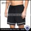 Black And White Nylon Elastic Waist Board Shorts Customize Chain Link Screen Print Graphics Swim Shorts 100% Nylon Zipper