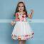 High quality cotton lining tulle layered flower girl dress