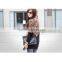 Spring free size new design korean style fashion cotton leopard stitching long sleeve apparel t shirt
