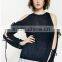 Woman new stylish long hollow out sleeve design high quality custom sweaters for autumn
