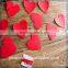 10pcs Wedding Party Red Heart Banners Flags , 2.5m Wedding Room Decoration Flags Banners