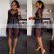 B33756A Latest autumn real photo women floral lace embroidery dress