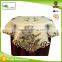 100% polyester wedding orchid embroidered tablecloth with hand cutwork