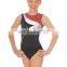 stylish black gymnast leotard cool girl dance skirt custom design