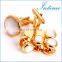 High Quality Luxurious Cuff Links Gifts Shirt Gold Cufflinks with Studs