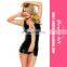 Women Sleeveless Short Sexy Wetlook Chain Club Dress Wholesale