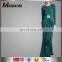 new arravial elegant green baju kurung peplum dress
