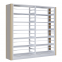 Library Double Sided Steel Book Rack Classic Bookshelf