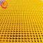 Yellow Molded Fiberglass Floor Grating / Plastic Grating Panels