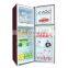 2019 DC24V NEW BCD398 398L double door Refrigerator with color glass door