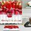 i@home Red 3D digital printing Christmas polyester shower curtain bathroom