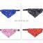 Wholesale Custom Print Logo Pet Puppy Bandana Fashion Neck Scarf Dog Bandana