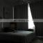 Wholesale luxurious beautiful black white checked printing shading blackout blind window curtain for the living room