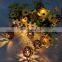 2AA Battery Operated Portable LED Rattan Ball String Light Birthday Party Decoration Rattan Ball Light