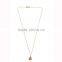 China simple stainless steel gold chain necklace for men and women