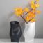 European Style New Design Concave Belly Bottle Ceramic Flower Vase For Hotel And Garden