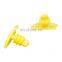 Hot Sale 100 Pieces Yellow Plastic Fastener Rivet Car Moulding Weatherstrip Door Seal Clip Retainers