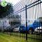 8ft Black steel panels fence for parking lot
