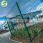 Decorative anti-theft green / black welded wire mesh fence panels 3D protect fencing for green house