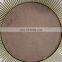 Round hanging gold wall metal frame mirror decorative for living room