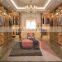 Aluminum frame hinged glass door wardrobes modern walk in closet