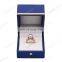 Fadeli factory wholesale custom logo plastic blue jewelry necklace pendant box