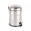 Favorable Price Different Colors  Dustbin  Basic Household Stainless Steel Pedal Bin 3L Office  Kitchen Arch Cover Dustbin