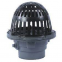 Small Sump Aluminum Dome Cast Iron Roof Drain with 4 Inch No-Hub Outlet