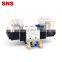 SNS Pneumatic 4V220-08 5/2 port double coil air control solenoid valve with AC/DC 12V 24V 220V