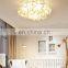New Design Slice Shape White And Brass Finish For Living Room Decoration Iron Pendant Lamp
