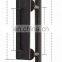 Matte Black Steel Sliding Barn Door Handle With Flush Back Conseal Plate