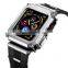 OEM protective stainless steel smart Apple watch case With Silicone Replacement Strap For Series7 Iwatch Apple Watch Case Luxury