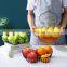 Vegetables Display Countertop Storage Empty Iron Metal Mesh Shape Apple Spring Wire Fruit Basket