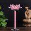 Lotus Candle Holder Crystal Glass Small Candle Holder Romantic Candlelight Dinner Props Western Restaurant Candle Holder