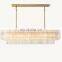AMADEO GRAND Indoor Stairs Decoration Crystal Chandelier Living Room Dining Room Bedroom Modern Rectangular Crystal chandelier