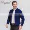 Fashion Cardigan Coat Cashmere Sweater Zipper Men Slim Fit Stand Collar Cotton Adults Winter Knitted Thick Navy Wool Cardigan