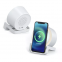 New Products 3 in 1 led night light speakers 10W Wheat Straw Wireless Charging Speaker Light Portable Speakers For sale