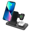 Schreibtisch-Multifunktions-Smartwatches, Ohrh?rer und Mobiltelefon 3-in-1 kabelloser Ladestation