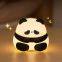 Hot sale Panda night Light for Kids Portable Cute Bear Silicone Lamp Decor Sleep Silicone Night Light for Kids