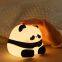 Hei?e Verkaufsschlager: Weiche Schlafzimmernachtlampe, Silikon-Pat-Pat-Lampe mit Smartphonehalter, Kinders-Panda-Nachtlicht