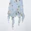 New Women's Fashion Printed Silk Mesh Short Dress with European and American Style