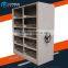 High School mobile file book Shelves Double side movable manual operation shelving systems metal book shelf in the library