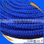 double braided blue nylon/polyester dock line with spliced eye packed in clam shell