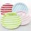 9 Inch Pink&White Striped Round Wedding Party Paper Plates,Paper Dish China Wholesales                        
                                                Quality Choice