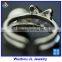 Cubic Zirconia Stone Butterfly And Natural Pearl Gemstone Fashion Silver Ring