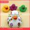 Promotional Custom Weighted Soft Vinyl Sunglasses Floating Yellow Duck Rubber Bath Toy