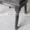 Closed finish oval back louis XV tufted wedding chair
