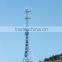 Single Tube Communication Telecom Steel Antenna Monopole Tower